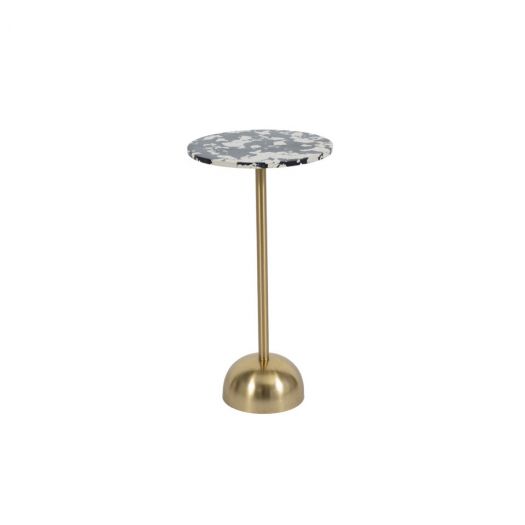 25" HATHIE GOLD ACCENT TABLE, KD