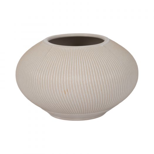 8" KITAMI MEDIUM VASE, IVORY