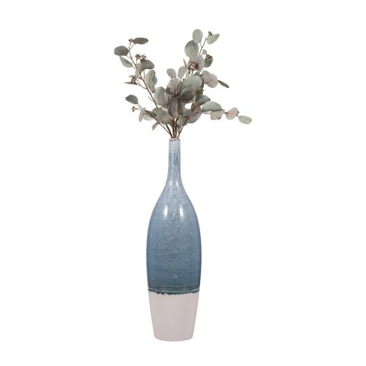 30" KASHION LARGE BLUE CERAMIC VASE