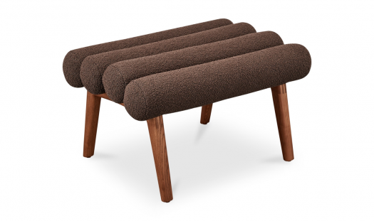 Arlo Stool Performance Fabric Dark Brown