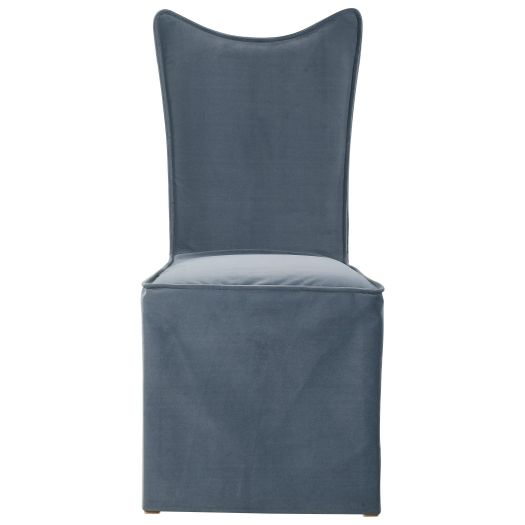 Delroy Armless Chair, Gray