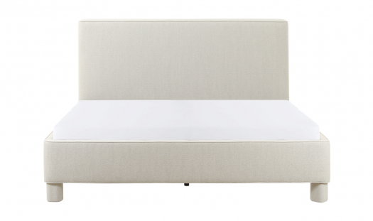 Zeppelin Queen Bed Heather Light Grey