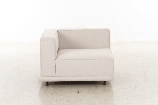 Arena White Corner sofa