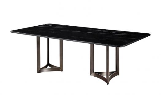 Alexa Black Marble Dining table