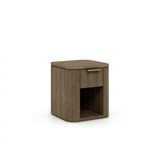 Rustic Haven Oak One Drawer Nightstand