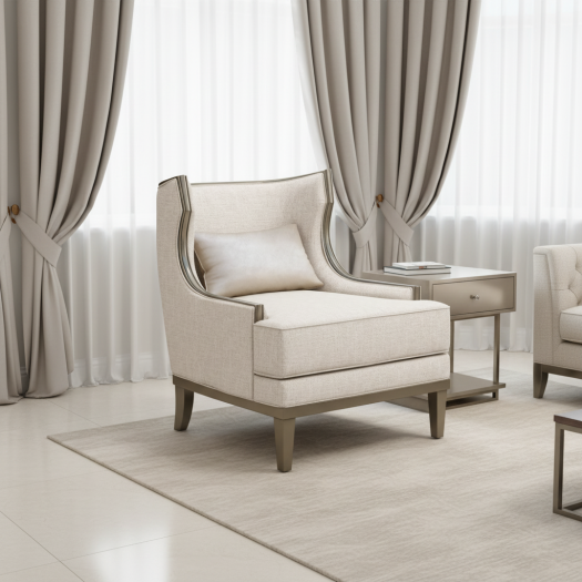 Heritage Beige 1 Seater Chair