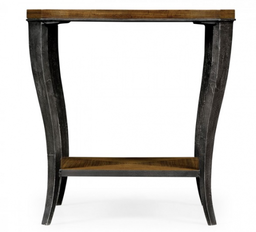 Cambridge Collection - Curved Daniella & Burl Walnut Side Table