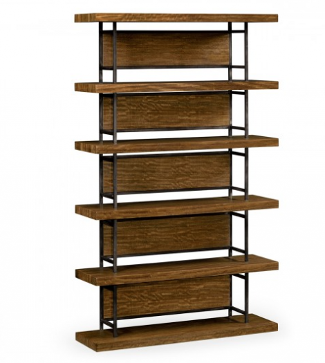 Cambridge Collection - Rectangular Daniella & Burl Walnut Six-Tier 