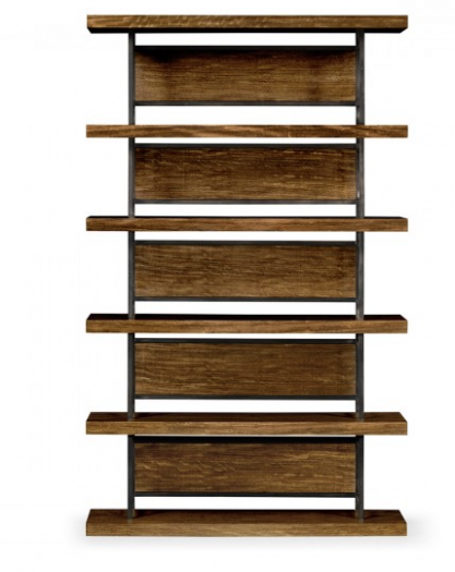 Cambridge Collection - Rectangular Daniella & Burl Walnut Six-Tier 