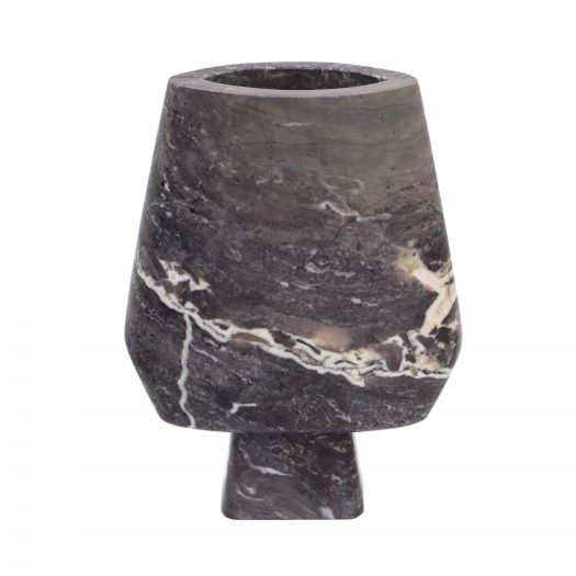 Samma Grey Marble Vase - Large