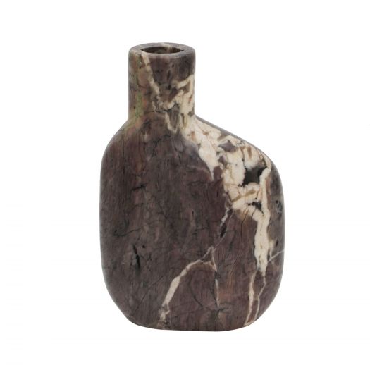 Pika Grey Marble Vase - Medium