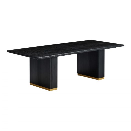 Chelsea Black Oak Rectangular Dining Table