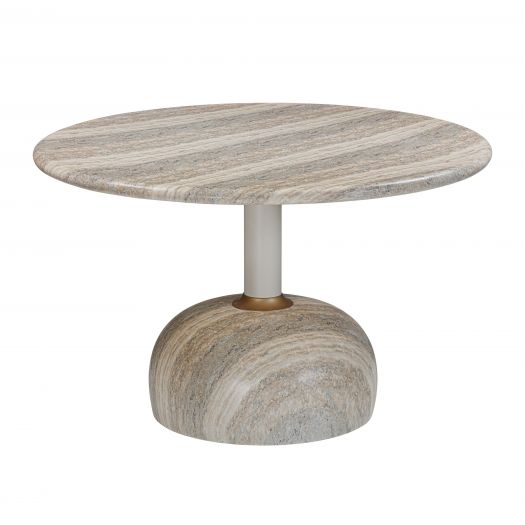 Omaha Concrete Faux Travertine 48" Round Dining Table