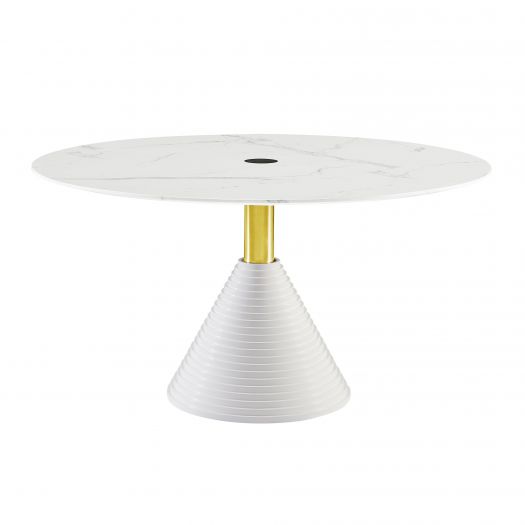 Piper White Round Dining Table