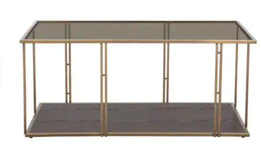 Emma Cream Ash & Glass Coffee Table