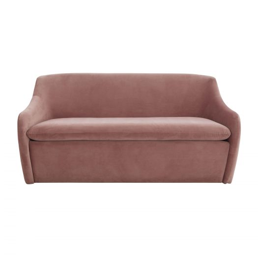 Cellia Mauve Velvet Loveseat