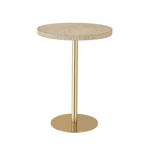 Fiona Gold Stone Side Table