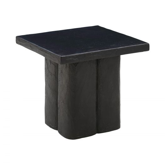 Kayla Black Concrete Side Table