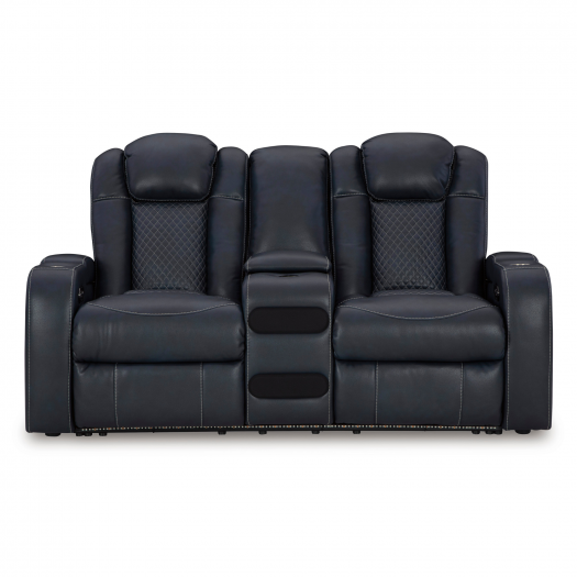 Fyne-Dyme Power Reclining Loveseat with Console