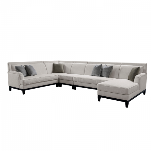 Romanian Key Beige Sectional Set