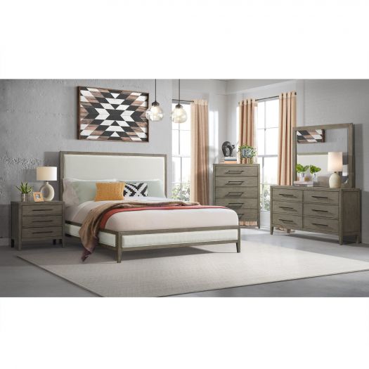 Versailles Contemporary 3-Drawer Nightstand With Usb