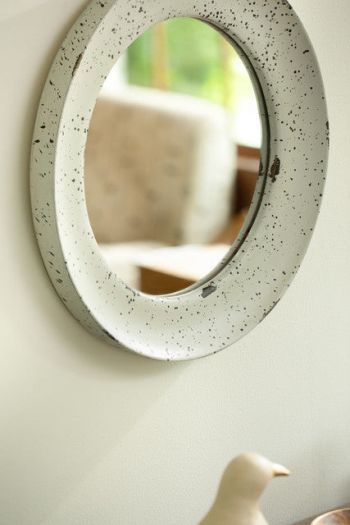 Farmhouse Flair Wall Mirror - Round