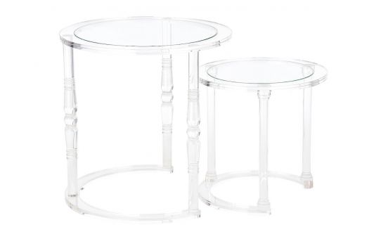 Acrylic side table sets 