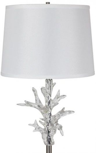 Crystal Coral Clear Floor Lamp