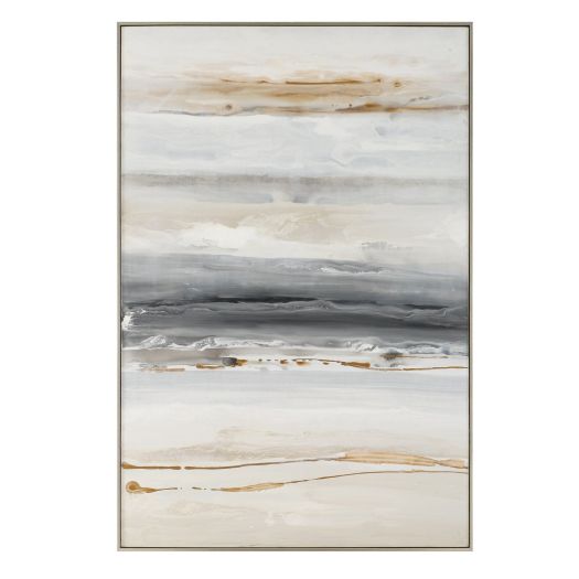 ABSTRACT BEACH Hand Painted Canvas