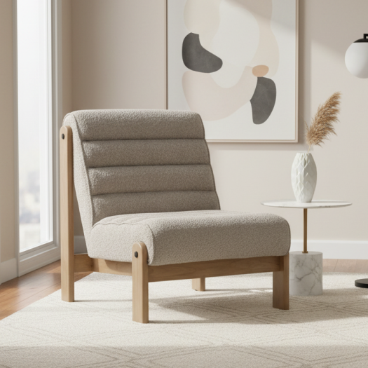 Achilles Camel Accent Chair