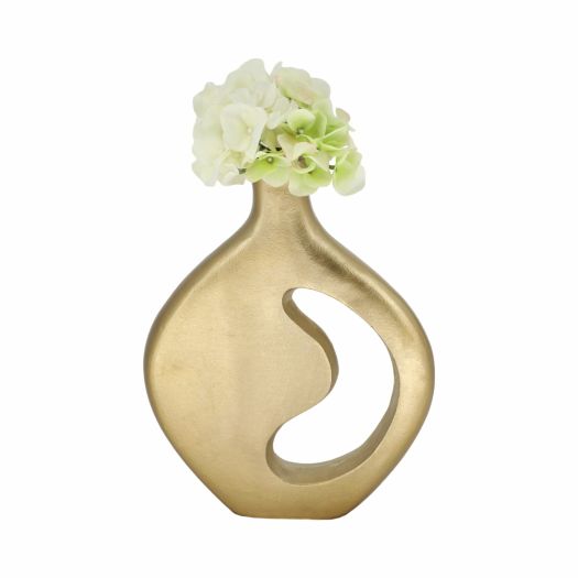 Adair Champagne Metal Vase