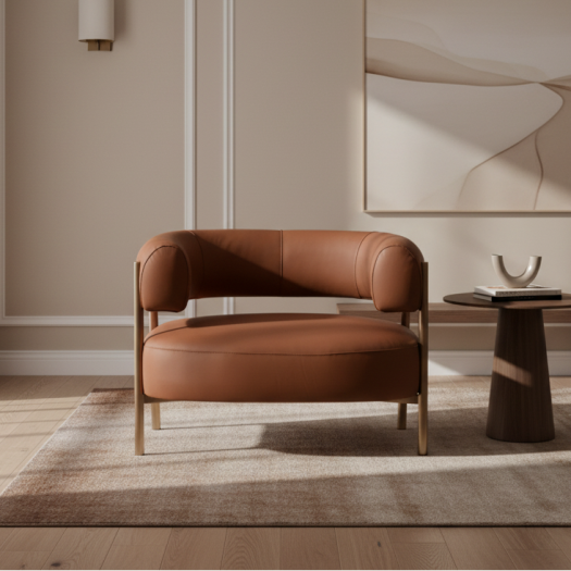 Adonis Rust Accent Chair