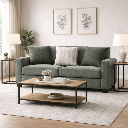 Adrian Green Loveseat W174