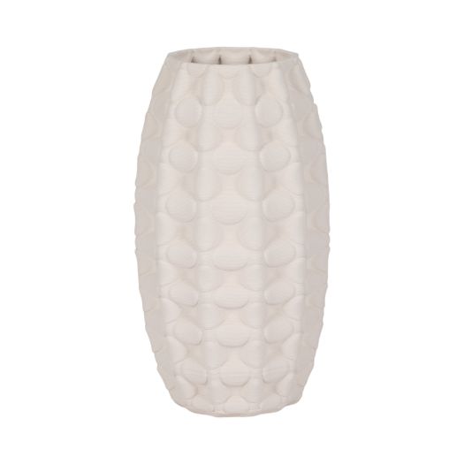 ALEXANDER 3D PRINTED VASE, IVORY/BEIGE
