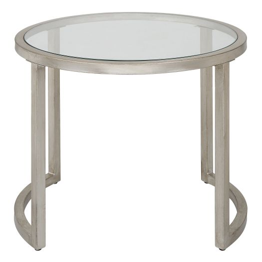 Rhea End Table silver