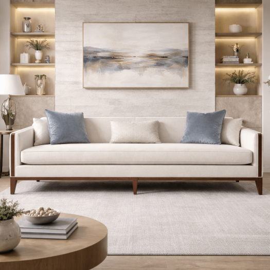 AlReem Royal Blue XL Sofa
