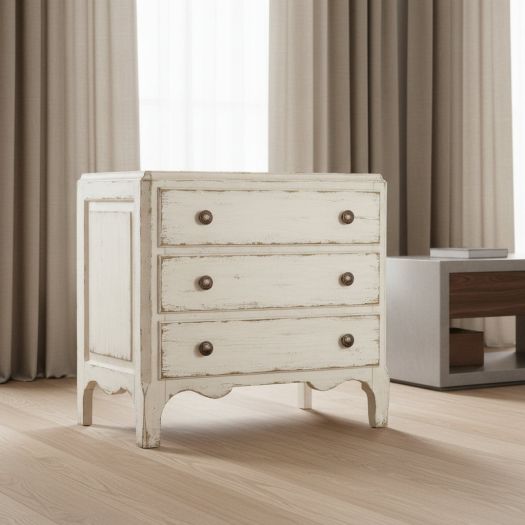 Americana Three-Drawer Nightstand