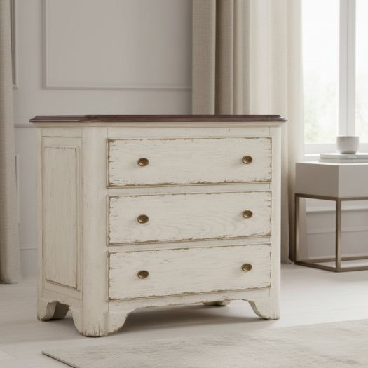Americana Three-Drawer Nightstand
