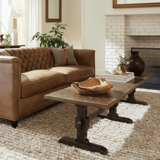 Americana Trestle Rectangle Cocktail Table