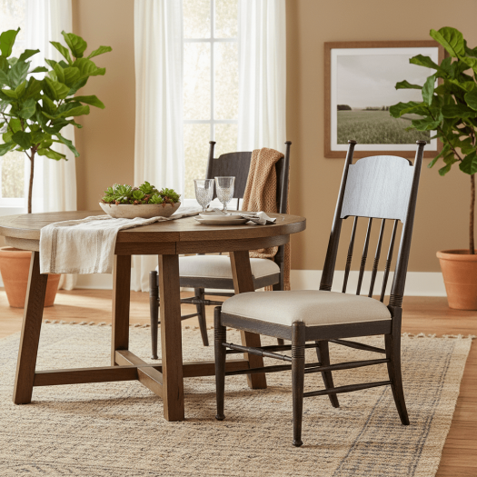 Americana Upholstered Seat Side Chair