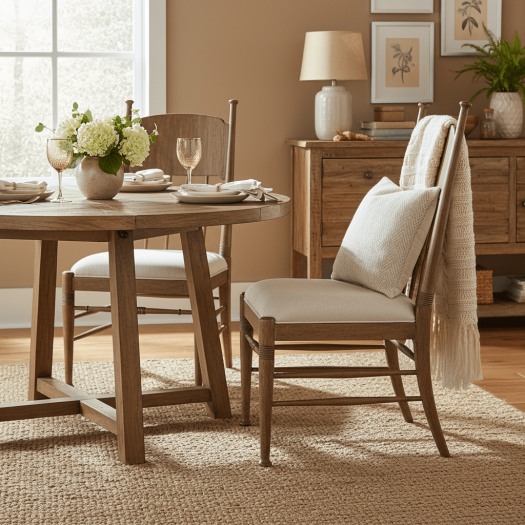 Americana Upholstered Seat Side Chair