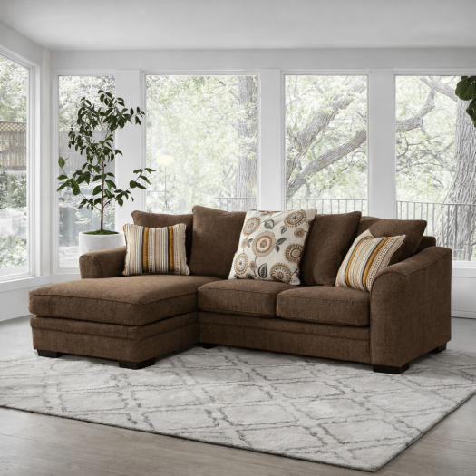Ana Brown Sectional W253