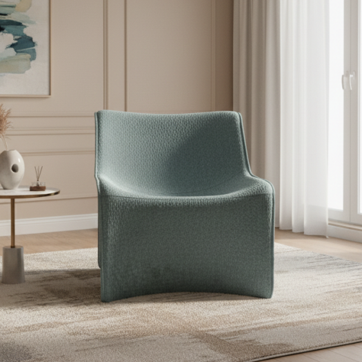 Andrei Aqua Blue Accent Chair
