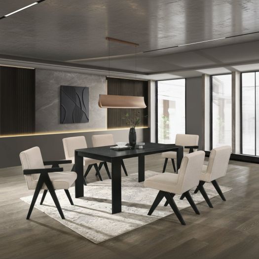 Apex Whitewash Dining Table