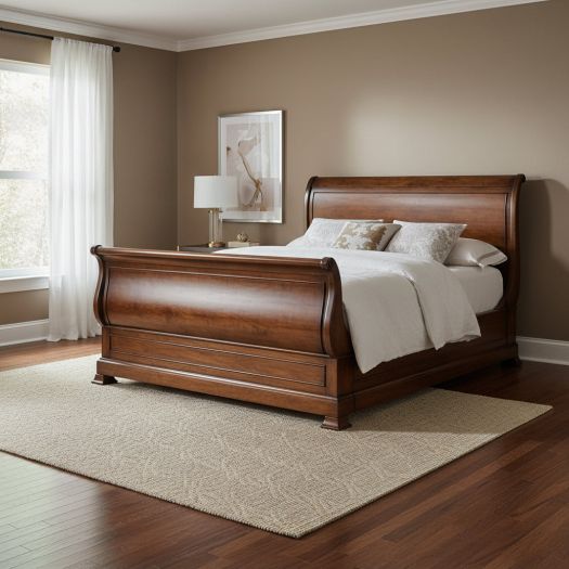 Archivist King Sleigh Bed withLow Footboard