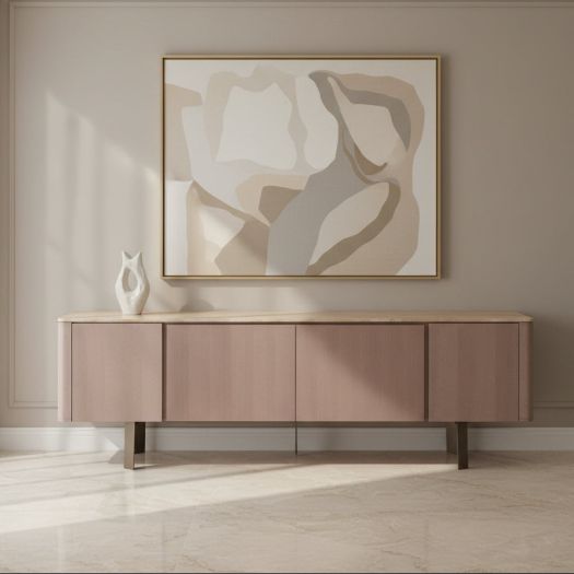 Arcline Beige Sideboard
