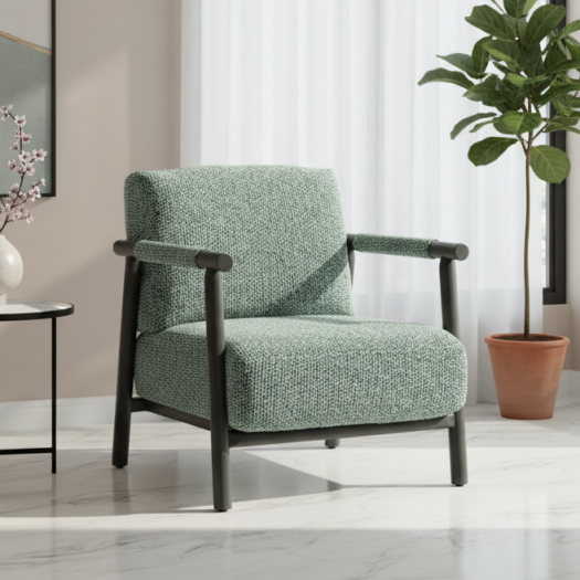 Ares Aqua Green Accent Chair