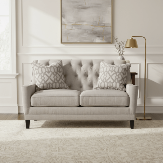 Aria Beige Loveseat
