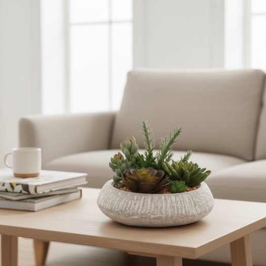 Artificial Succulent Plants In Pots 16.7CM