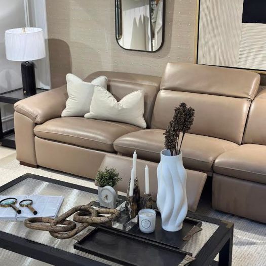 Ashe Brown Leather Motion Set